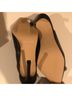 Charles David 100% Leather Black Heels Size 7 - photo 4