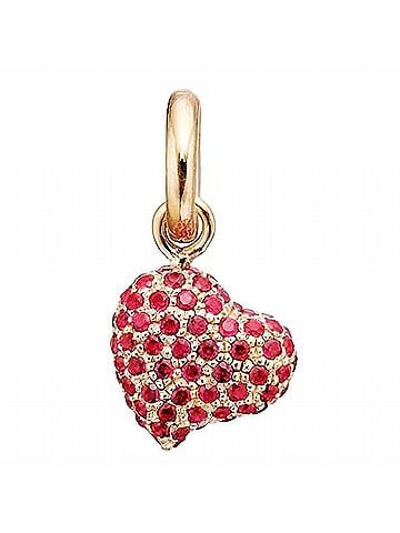 Story Women's Gold Plated Pave Sparkle Heart Charm (view 1)