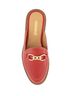 Andrea Solid Red Women's Flat Mocassin Mule Size 5 - photo 2