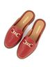 Andrea Solid Red Women's Flat Mocassin Mule Size 5 - photo 3