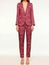 MISA Los Angeles Print Red Catroux Jacket Size S - photo 2