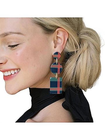 sunshine tienda Winter Harbor Earrings in Blue Multi (view 2)