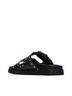 XTI Solid Black Women's Pu Sandals Size 7 - photo 3