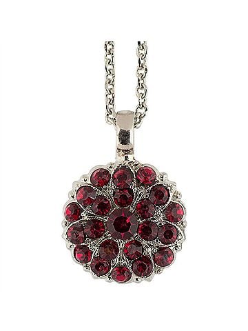 Mariana Women's Guardian Angel Garnet January Birthday Pendant (view 1)