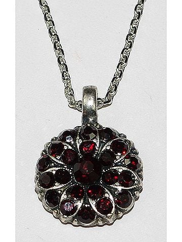 Mariana Women's Guardian Angel Garnet January Birthday Pendant (view 2)