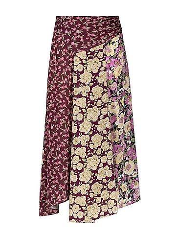 BA&SH Ilixia Skirt in Bordeaux (view 1)