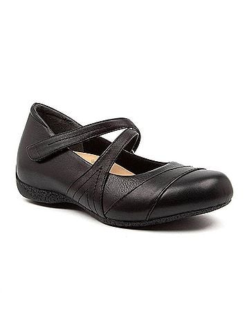 Ziera Women's Xray Mary-Jane Flats - Wide in Black (view 2)