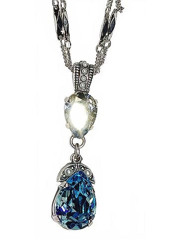 Mariana Women's Beautiful Aquamarine Pendant (view 2)