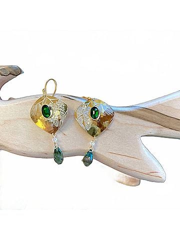 Holly Yashi Women's Pine Cone Earrings (view 2)