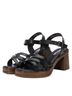 XTI Black Women's Refresh Strappy Sandals Size 7 - photo 4
