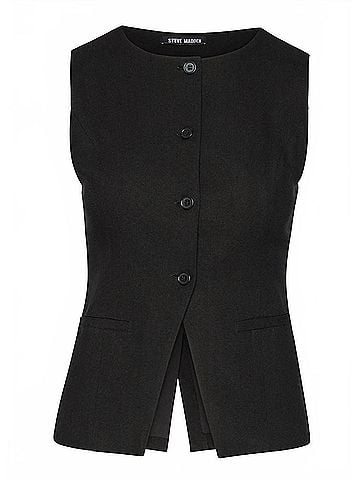 Steve Madden Wesley Vest in Black (view 1)