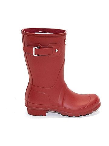 Hunter Women's Original Short Rain Boots in Military Red (view 1)