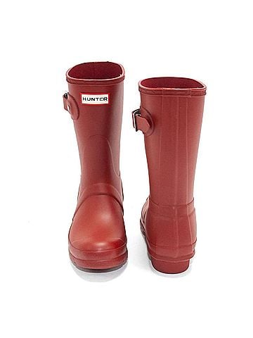 Hunter Women's Original Short Rain Boots in Military Red (view 2)