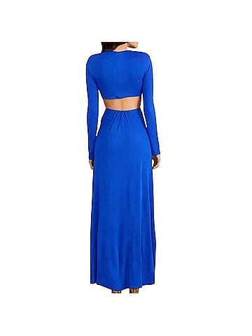 FARM Rio Long Sleeve Knot Front Cutout Maxi Dress Cocktail Dress (view 2)