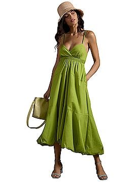 short sleeve linen dress shirts Anthropologie Dress Womens 2 Sleeveless V-Neck Floral A-Line Asymmetri –  Luxe Fashion Finds main image 1