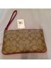 Coach Print Brown Pink Wristlet One size - photo 5