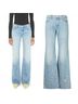 Mother 100% Cotton Floral Graphic Blue Gold Jeans Size 24 waist - photo 5