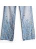 Mother 100% Cotton Floral Graphic Blue Gold Jeans Size 24 waist - photo 9