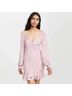 Likely 100% Polyester Floral Pink Casual Dress Size 4 - photo 4