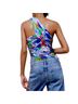 Zara Floral Blue Green Tank Top Size M - photo 2
