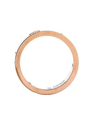 Cartier Love 3 Diamonds Band Ring 18K Rose Gold with Diamonds (view 2)