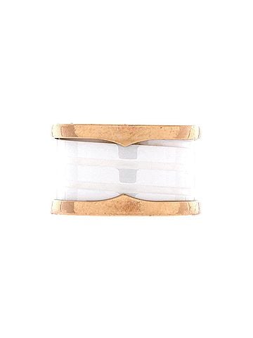 Bvlgari B.Zero1 Three Band Ring 18K Rose Gold and Ceramic (view 1)