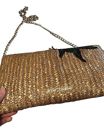 Betsey Johnson pineapple sequin straw  Clutch (view 2)