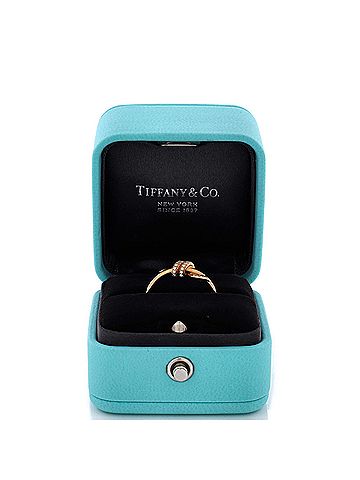 Tiffany & Co. Knot Ring 18K Rose Gold with Diamonds (view 2)