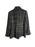 Anine Bing Plaid Black White Blazer Size L - photo 7