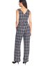J. McLaughlin 100% Polyester Tweed Black White Jumpsuit Size 10 - photo 2