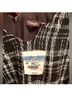 J. McLaughlin 100% Polyester Tweed Black White Jumpsuit Size 10 - photo 4