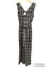 J. McLaughlin 100% Polyester Tweed Black White Jumpsuit Size 10 - photo 5