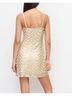 Cider Solid Gold Cocktail Dress Size L - photo 8