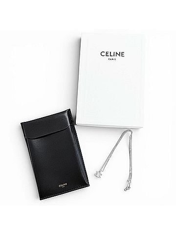 Céline CELINE 460GB6BZI Triomphe Rhinestone Necklace, Silver, Made in Italy, Women's, with Box and Dust Bag. (view 2)