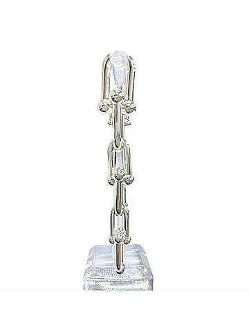 Tiffany & Co. TIFFANY&Co. Tiffany HardWear Graduated Link Earrings (Pair) AG925 Silver Made in Italy Weight 22.5g Women's (view 2)
