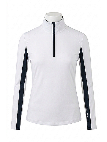 abacus Aloha Uv Longsleeve Pullover in White/Navy (view 1)