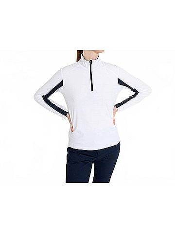 abacus Aloha Uv Longsleeve Pullover in White/Navy (view 2)