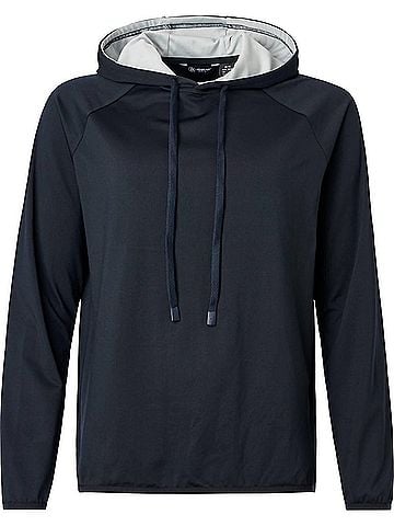 abacus Loop Long Sleeves Drycool Golf Hoodie in Navy (view 1)