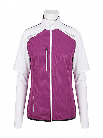 abacus Lanark Stretch Wind Zip Golf Shirt (5oz) in Violet (view 1)