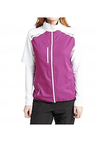 abacus Lanark Stretch Wind Zip Golf Shirt (5oz) in Violet (view 2)
