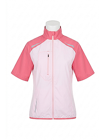abacus Lanark Stretch Wind Golf Shirt (5oz) in Light Pink (view 1)