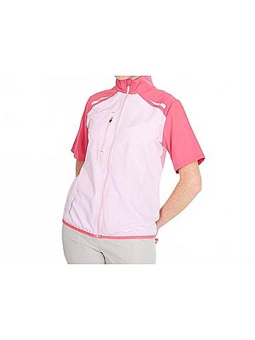 abacus Lanark Stretch Wind Golf Shirt (5oz) in Light Pink (view 2)