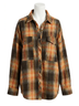 Pol Plaid Black Button Down Plaid Shirt in Multi Black Size S - photo 1