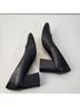 Sole Society 100% Leather Black Heels Size 6 - photo 10