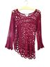 K. Jordan 100% Acrylic Graphic Pink Blouse Size M - photo 2