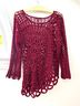 K. Jordan 100% Acrylic Graphic Pink Blouse Size M - photo 4