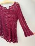 K. Jordan 100% Acrylic Graphic Pink Blouse Size M - photo 3