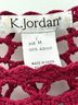 K. Jordan 100% Acrylic Graphic Pink Blouse Size M - photo 7