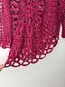 K. Jordan 100% Acrylic Graphic Pink Blouse Size M - photo 6