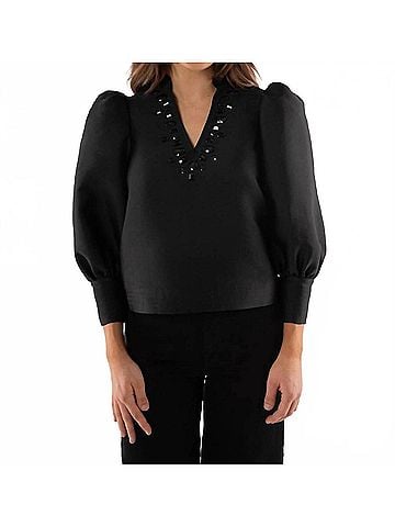 Emily McCarthy Hampton Top in Midnight (view 2)